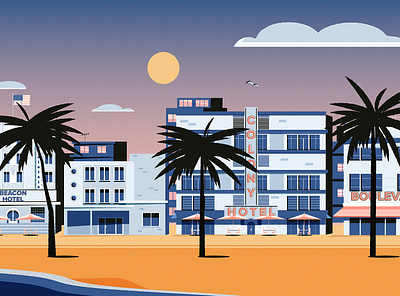 Things You Should Know Before Visiting Miami city cityscape design editorial editorial illustration illustration illustrator miami miami vice minimal ocean drive town vector