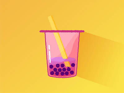 Bubble Tea adobe illustrator art artwork bubble tea cartoon colorful creative design illustration illustrator vector