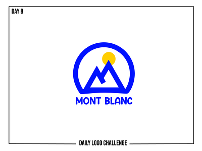 Day 8 : Mountain Logo adobe illustrator branding dailylogochallenge dailylogochallengeday8 design flat flat design icon illustration logo typography vector