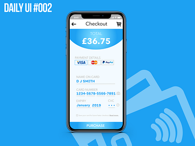 Daily UI #002 - Credit Card Checkout