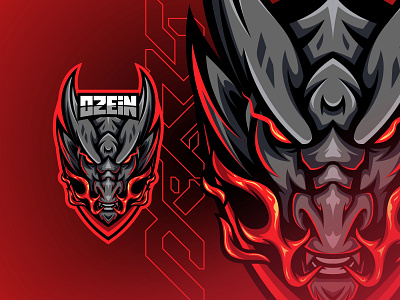 Ozein Dragon Fire animal design esport esport logo esports esports logo fire gamer gamers gaming gaming logo illustration logo mascot mascot design mascot logo stream twitch vector