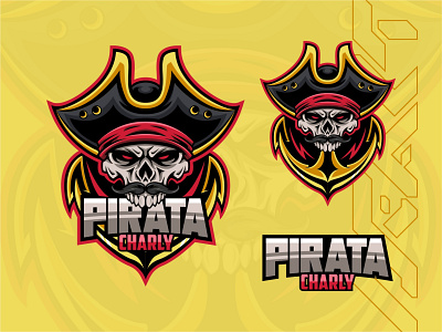 PIRATE SKULL MASCOT LOGO esport logo esports esports logo game gamer gamers illustration logo logodesign logos mascot mascot design mascot logo pirates skull stream streamer twitch vector