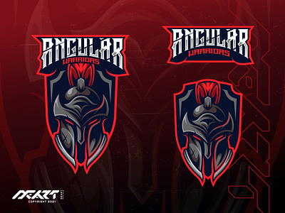 Angular Warrior branding design esport logo esports esports logo gamer gamers graphic design illustration knight logo mascot mascot logo spartan sports streamer streaming twitch warrior youtube