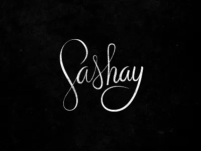 Sashay brush calligraphy calligraphy. pentel color brush custom hand lettering process progress script sketch type typography