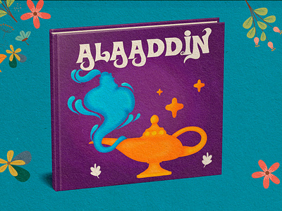 Children Book Cover Illustratıon - Alaaddin