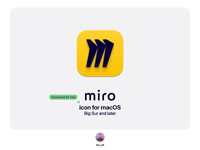 Miro icon design | macOS guidelines desktop graphic design logo webdesign
