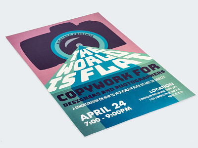 AIGA/ACC Event Poster aiga event branding poster vector art