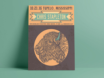 Chris Stapleton Concert Poster concert poster music poster