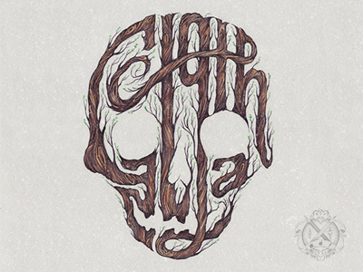 Golgotha - It Is Finished new life paper pen pencil skull watercolour