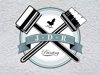 JDR Custom Logo bird branding crest emblem logo