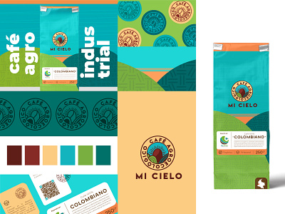 Café Mi Cielo Product Design branding design illustration illustrator logo product design vector