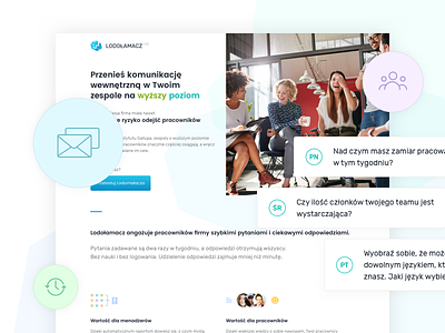 Icebreaker HR business clean design hr icons landing startup ui web website