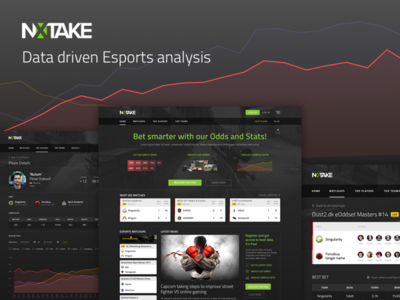 NXTAKE full presentation black dark esport esports grey list presentation project table top ui webdesign
