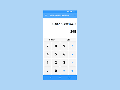 Bare Bones Calculator - Daily UI Task #4 calculator ui dailyui mobile ui ui