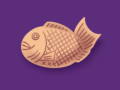 011 Taiyaki design food graphic illustration japanese food procreate