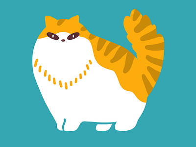 Norwegian Forest cat 🇳🇴 animal cat design graphic illustration procreate