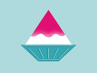 016 Kakigori design graphic illustration japanese food procreate