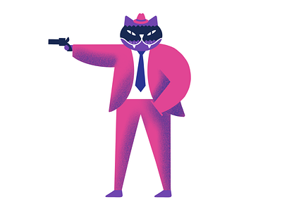 Hitman | MAFIA THE CAT animal cat design graphicdesign illustration procreate