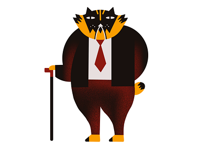 Politician | MAFIA THE CAT animal cat design graphic illustration procreate