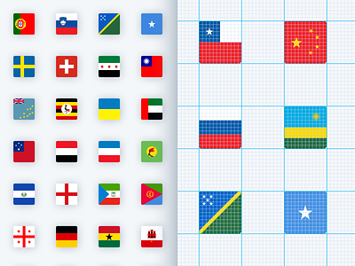 Pixel Perfect Flags... Live :) country flags sketch