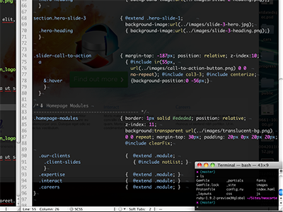 Tiny terminal afloat code development divvy mac osx terminal textmate webdev