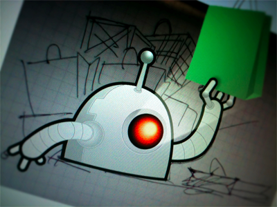 Boughtstuff Bot boughtstuff.com illustration mascot robot