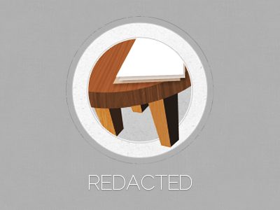 Redacted table... logo... thing branding design illustration logo photoshop texture webapp