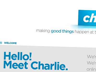 Meet Charlie grid type website