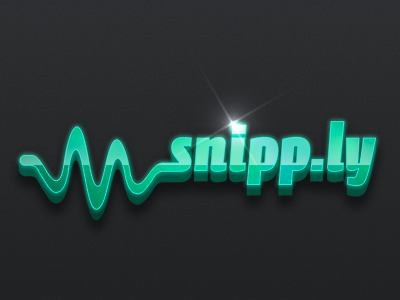 Snipply branding green logo shiny