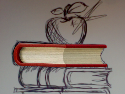 Sketched and Layered 2 (still WIP apple book branding icon illustration photoshop wip