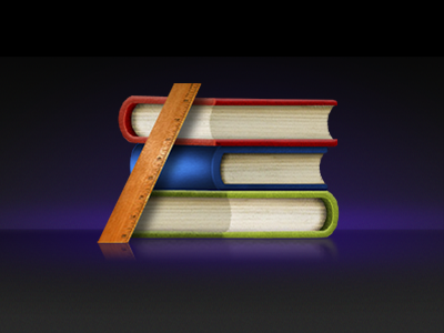 Books and Ruler Icon for Teaching Standards