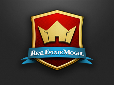 WIP 2nd Stab: Mogul branding cloth crest crown design gold illustration logo mogul photoshop real estate shield texture webapp