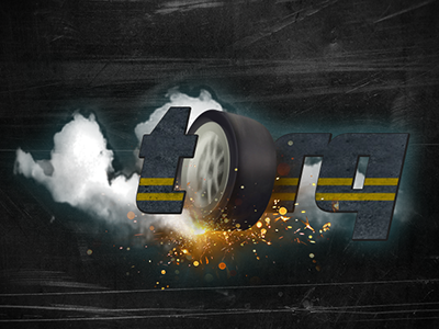 Torq branding burnout drag game illustration logo photoshop torq wheel