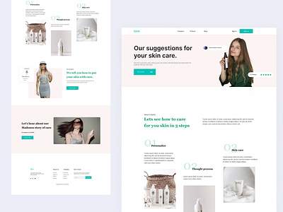 Skin Landing demo PAGE app branding design graphic design illustration logo ui ux
