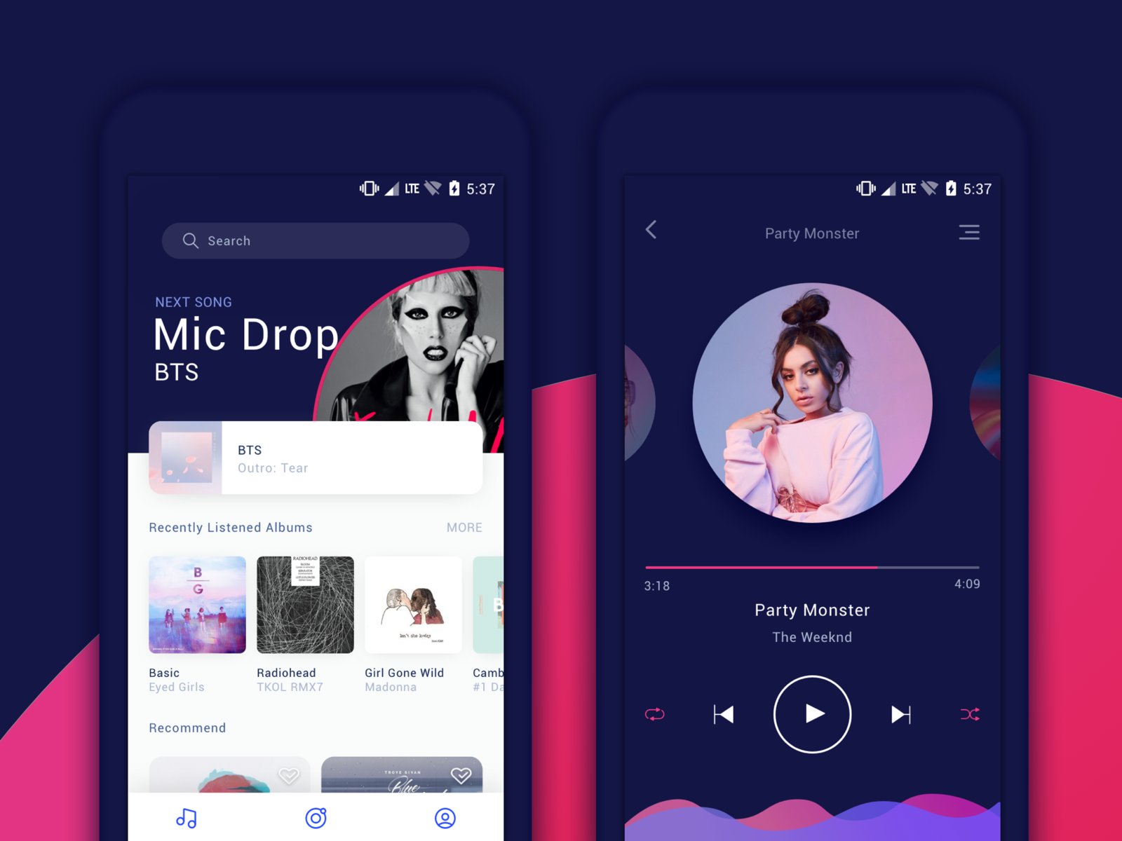 Music by Bellamy on Dribbble