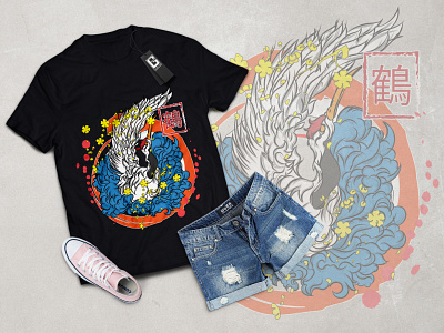 T shirt Graphic design/Flamingo bird