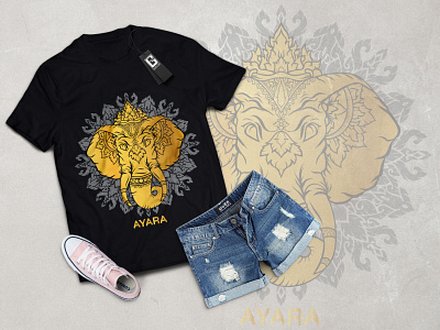 T shirt Graphic design/Elephant