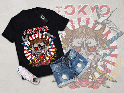 T shirt Gaphic Design/Kabuki mark  japan Style