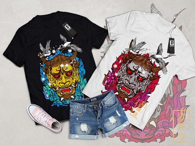 T shirt Gaphic Design/Kabuki mark japan Style design illustration japan t shirt t shirt art t shirt design vector