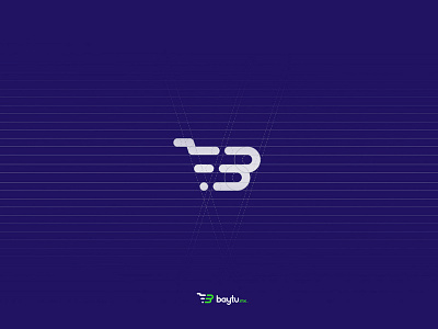Baytu | Grid blue branding ecommerce gird logo