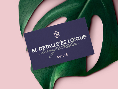 Guillé branding design flower flower logo flower shop guille logo mexico city pink