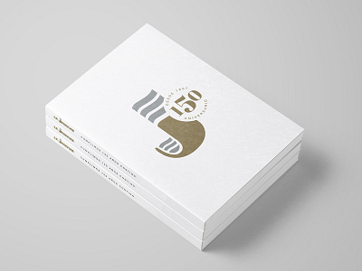 La Josefina 150 anniversary anniversary book branding design elegant logo white