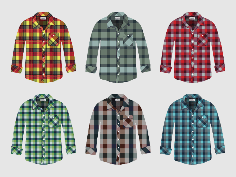 Plaid Shirts by Bugsy on Dribbble