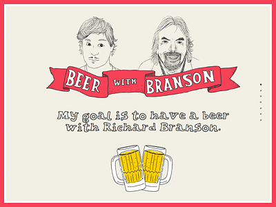 Beer With Branson 2.0 beer css animation illustration jquery navigation website
