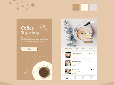 Coffee Shop app design icon illustration ui ux