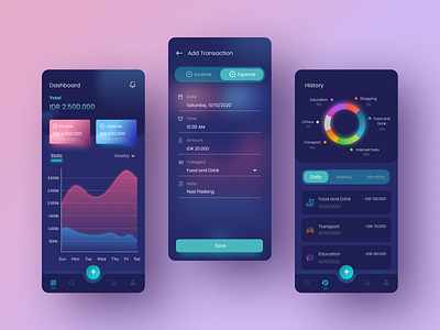 Income and Expense Mobile App app design illustration income and expense income app minimal minimalist mobile mobile app mobile ui ui ui design ui ux uidesign uiux ux ux design uxdesign