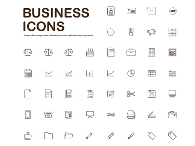 Business Icons 48 icons