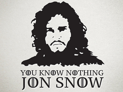 You Know Nothing Jon Snow game of thrones got jon snow