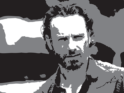 How to Vectorize Rick Grimes andrew lincoln rick grimes the walking dead vector art zombie art