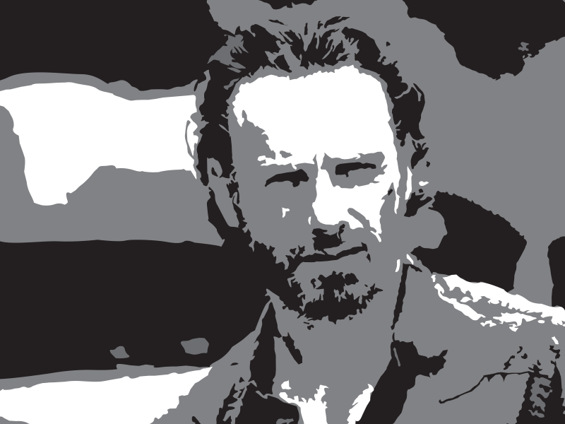 rick grimes stencil